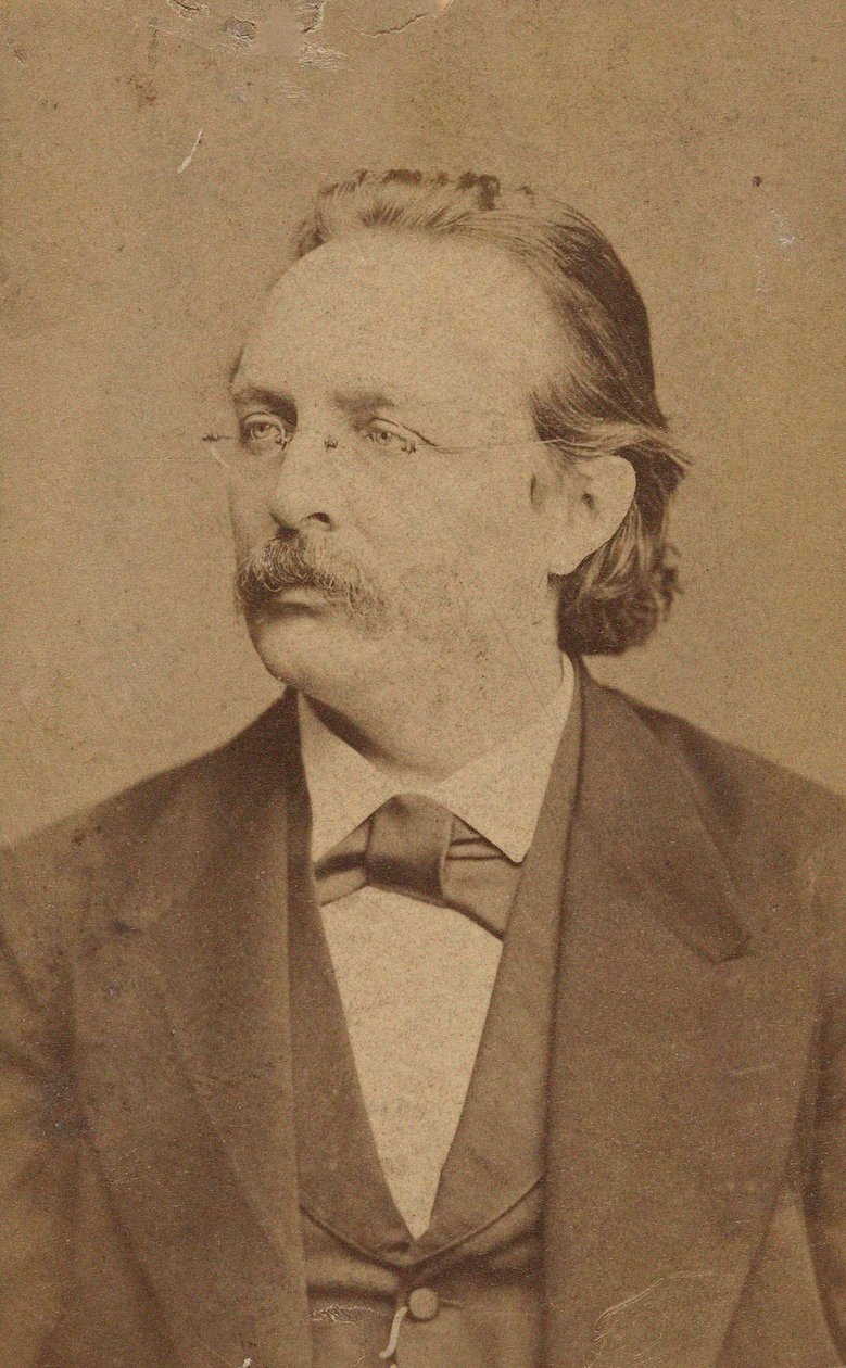 Portrett av organisten og komponisten Edmund Kretschmer 1830-1908, ca. 1880 av Fritz Luckhardt