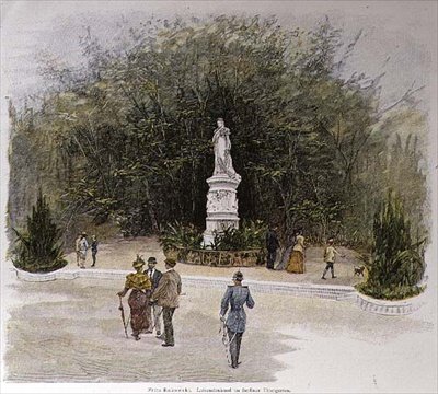 Luisen-minnesmerket i Thiergarten i Berlin av Fritz Rakowski