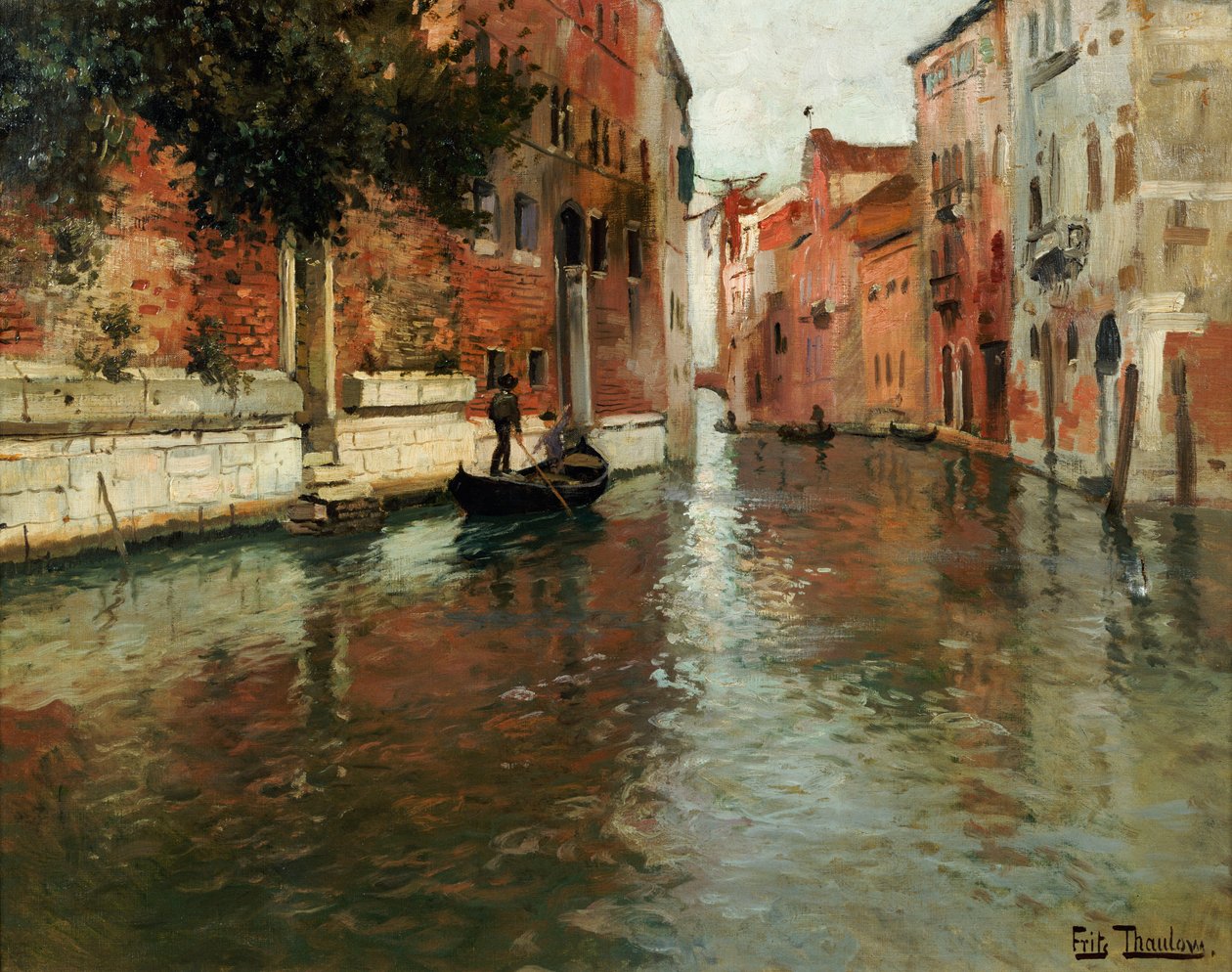 En venetiansk bakevje av Frits Thaulow