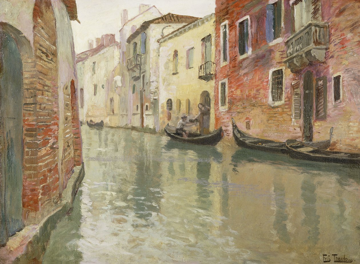 En venetiansk bakevje, av Frits Thaulow