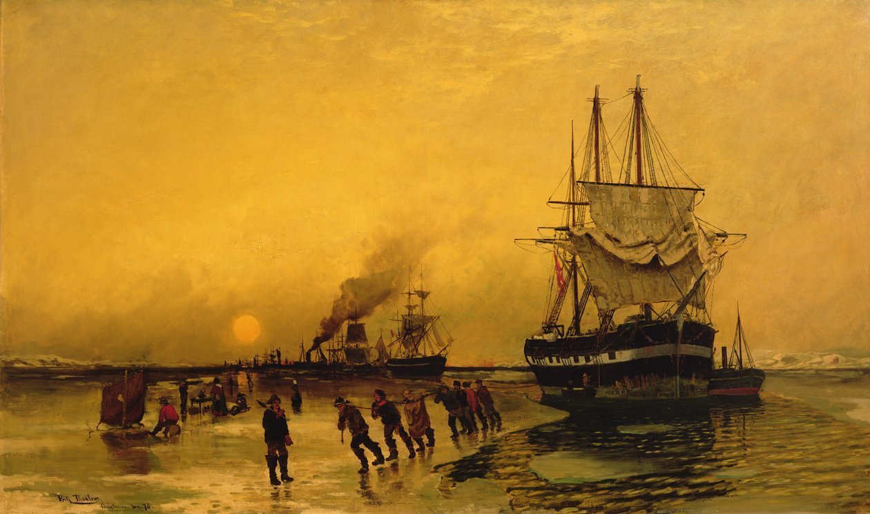 Støte på av Fritz Thaulow