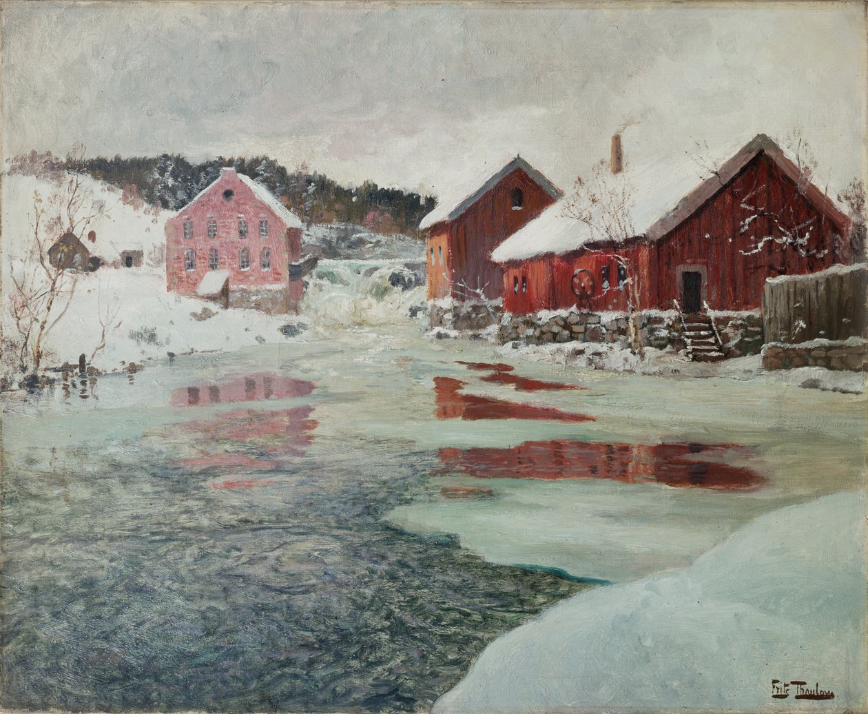 Fra Akers River av Fritz Thaulow