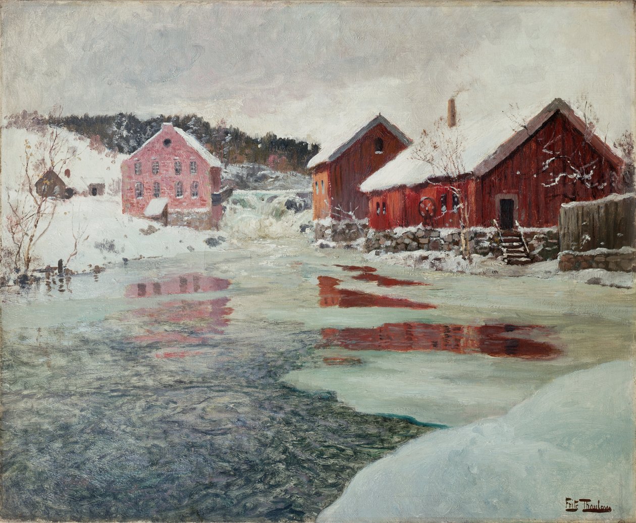 Fra Akers elv av Fritz Thaulow
