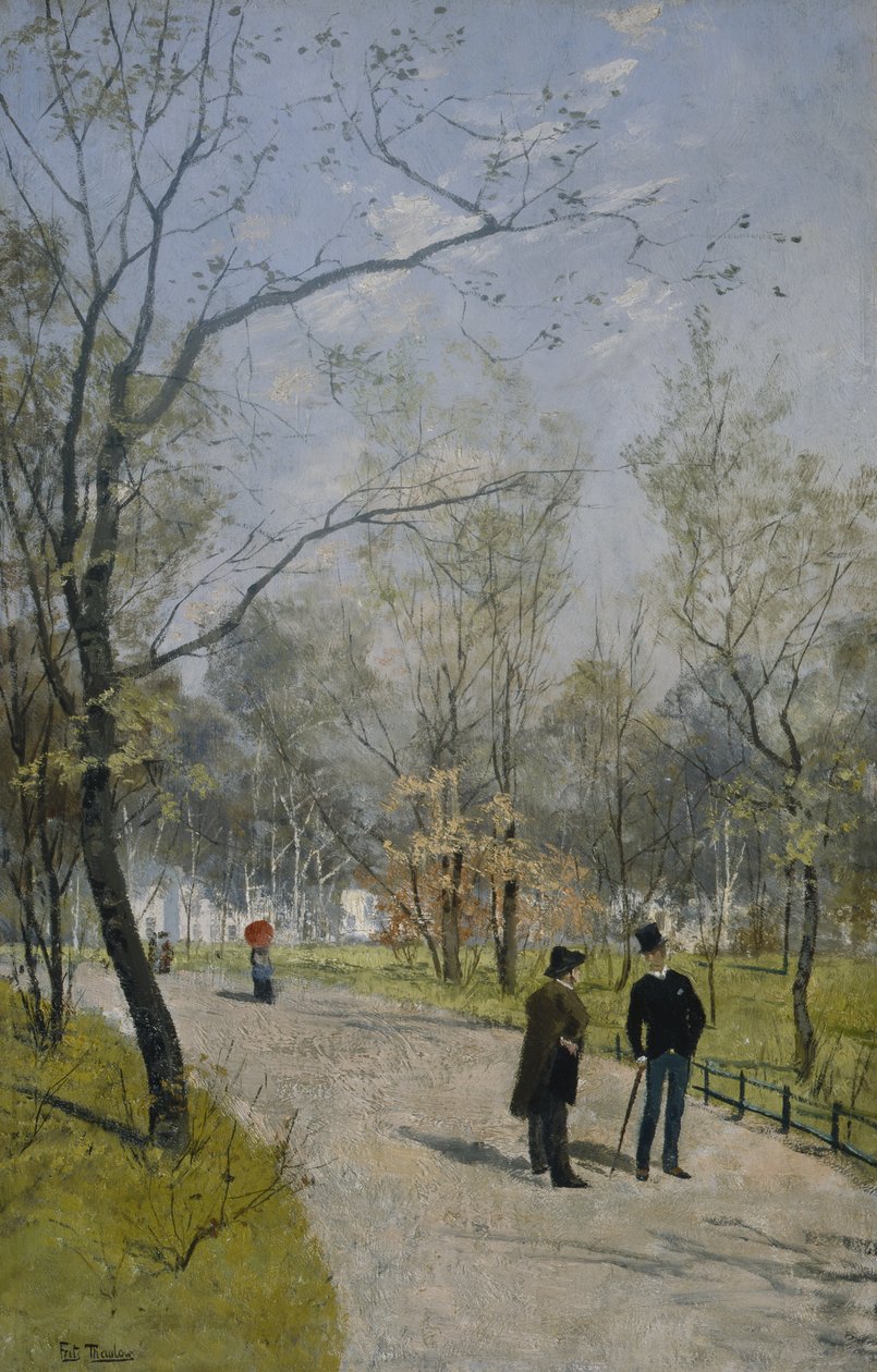 Fra Royal Garden (olje på lerret) av Fritz Thaulow