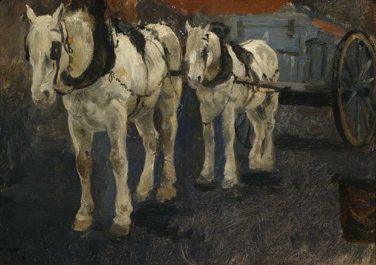 Hester / Hester, ca. 1902 (maleri) av Fritz Thaulow