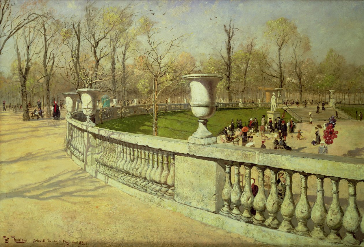 Jardin du Luxembourg, 1883 av Frits Thaulow