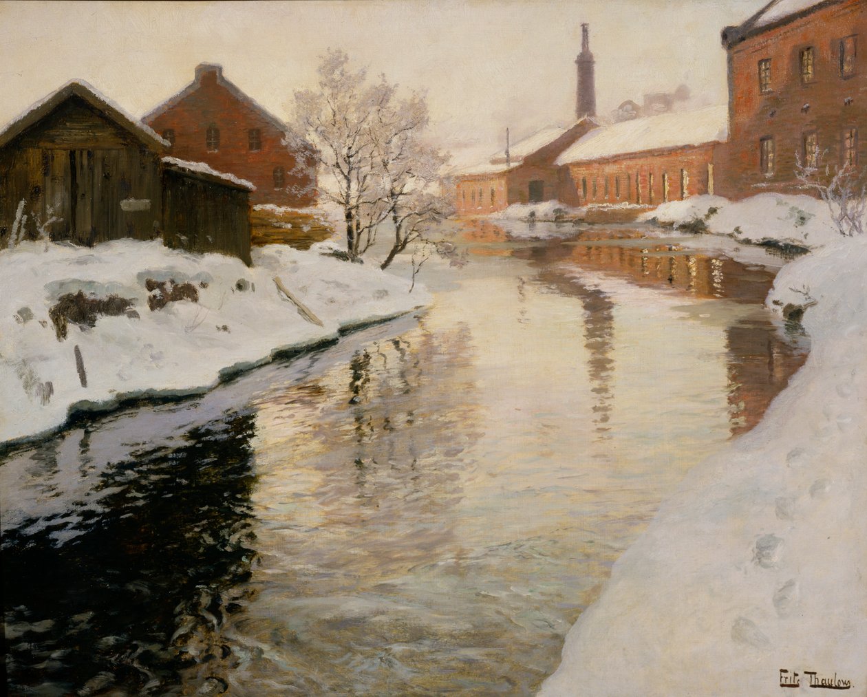 Lysaker River av Fritz Thaulow