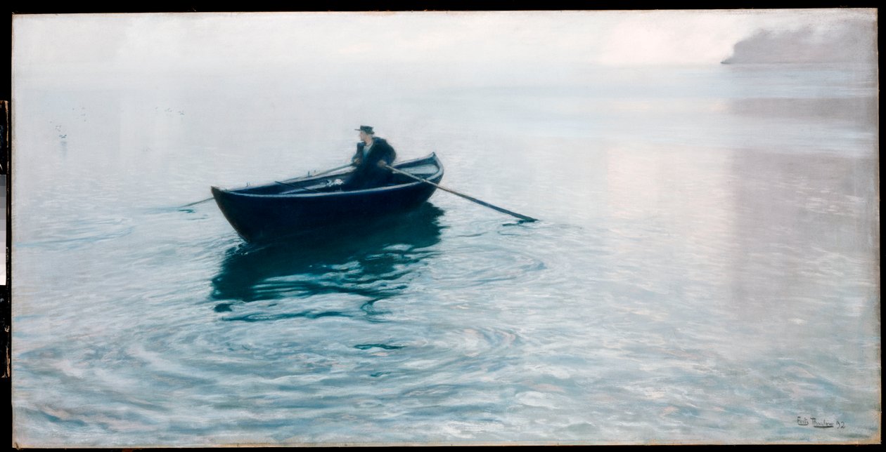 Solitude, Christiana Fjord, 1892 av Frits Thaulow