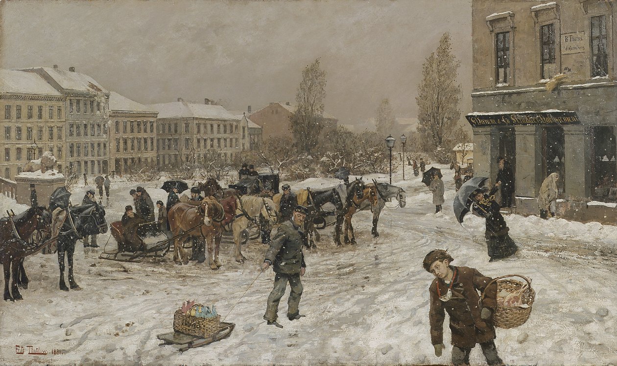Stortingsplass av Fritz Thaulow