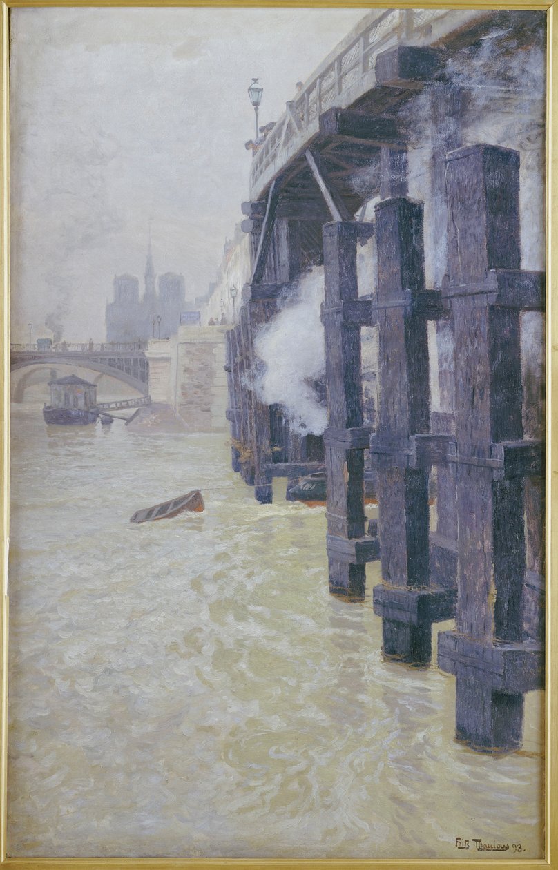Seinen i desember 1893 av Frits Thaulow