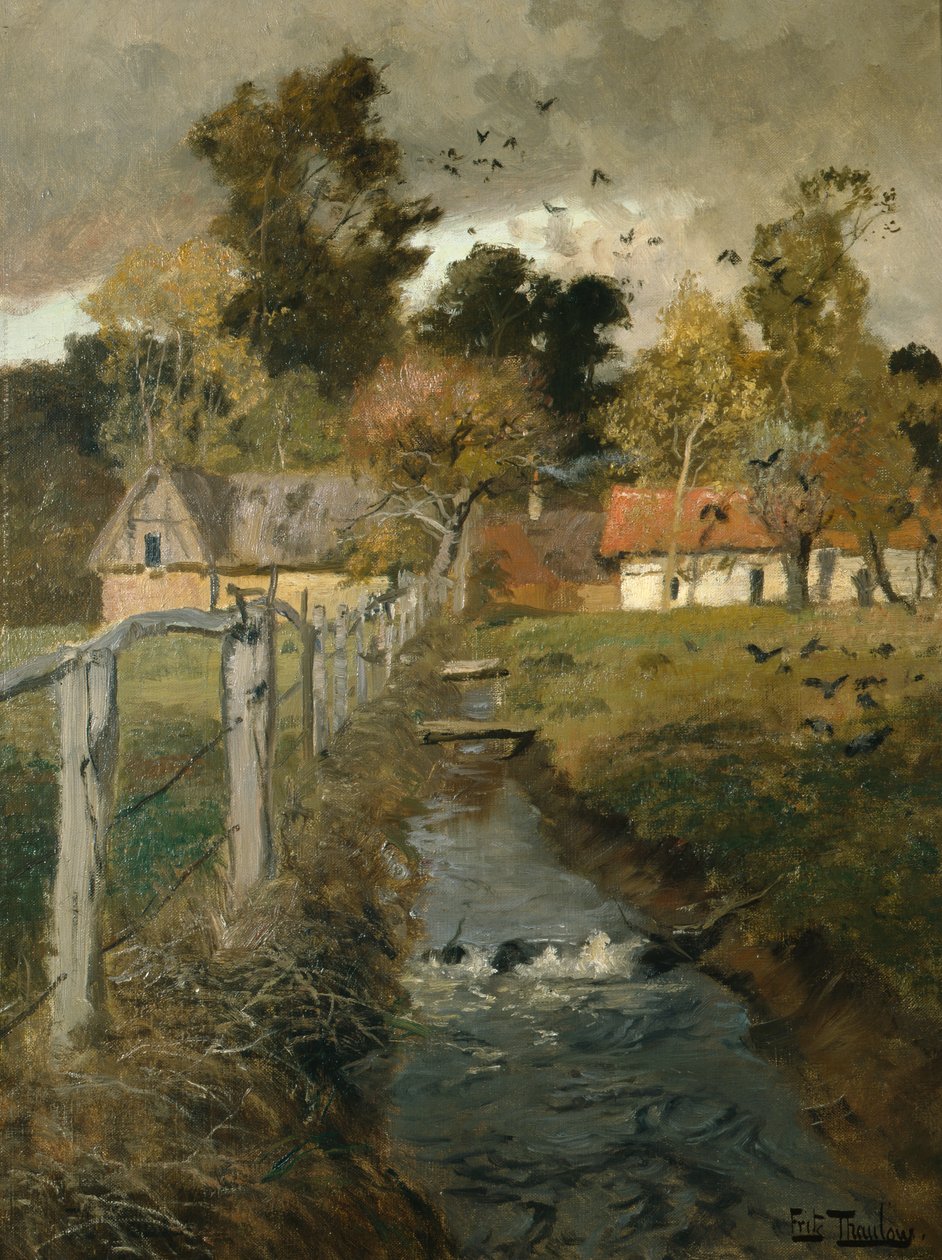 Bekken, ca. 1895 av Fritz Thaulow