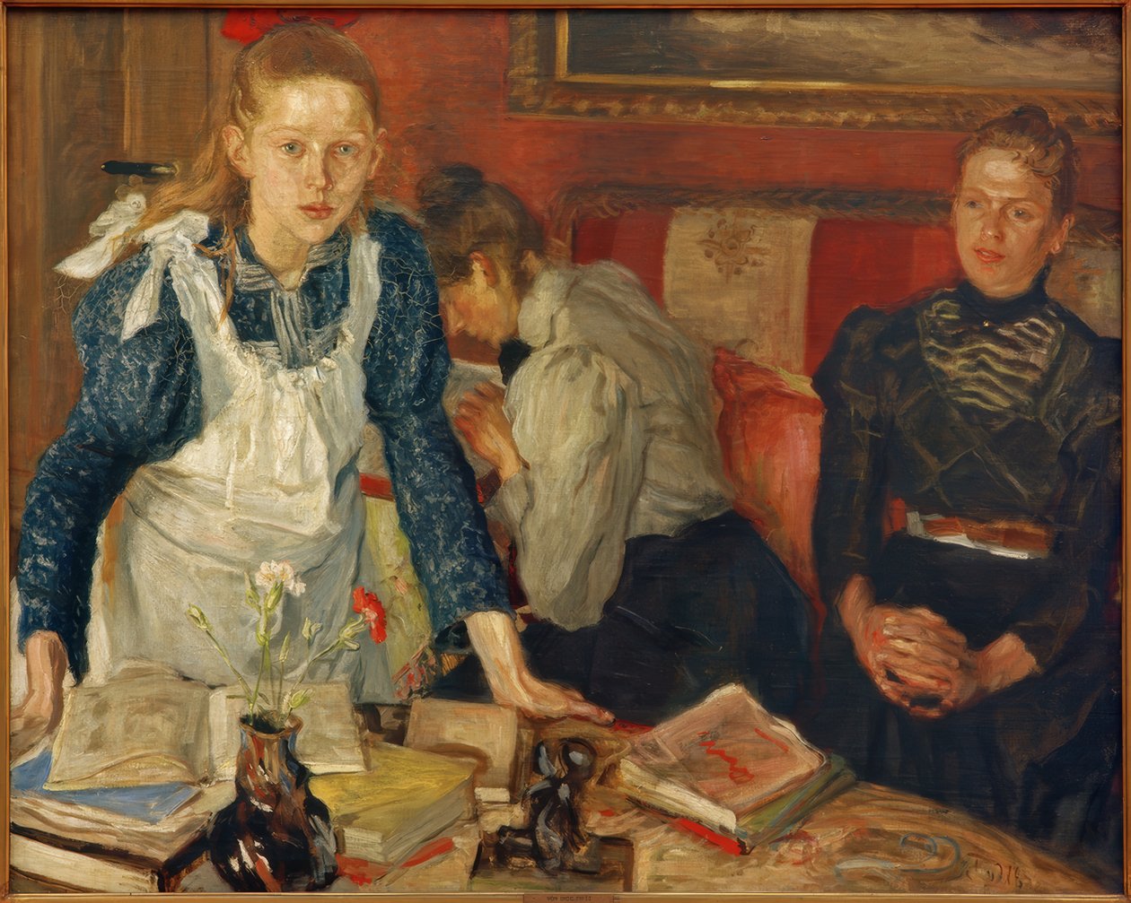 Leksjonen av Fritz von Uhde