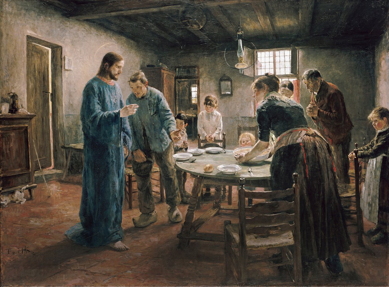 Bønn før måltidet av Fritz von Uhde