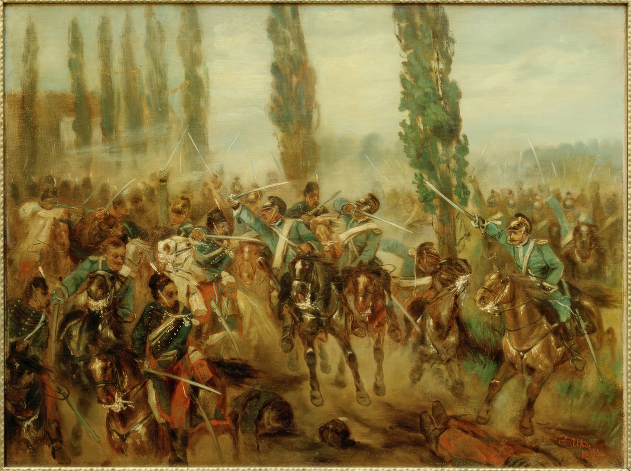 Slaget ved Buzancy av Fritz von Uhde