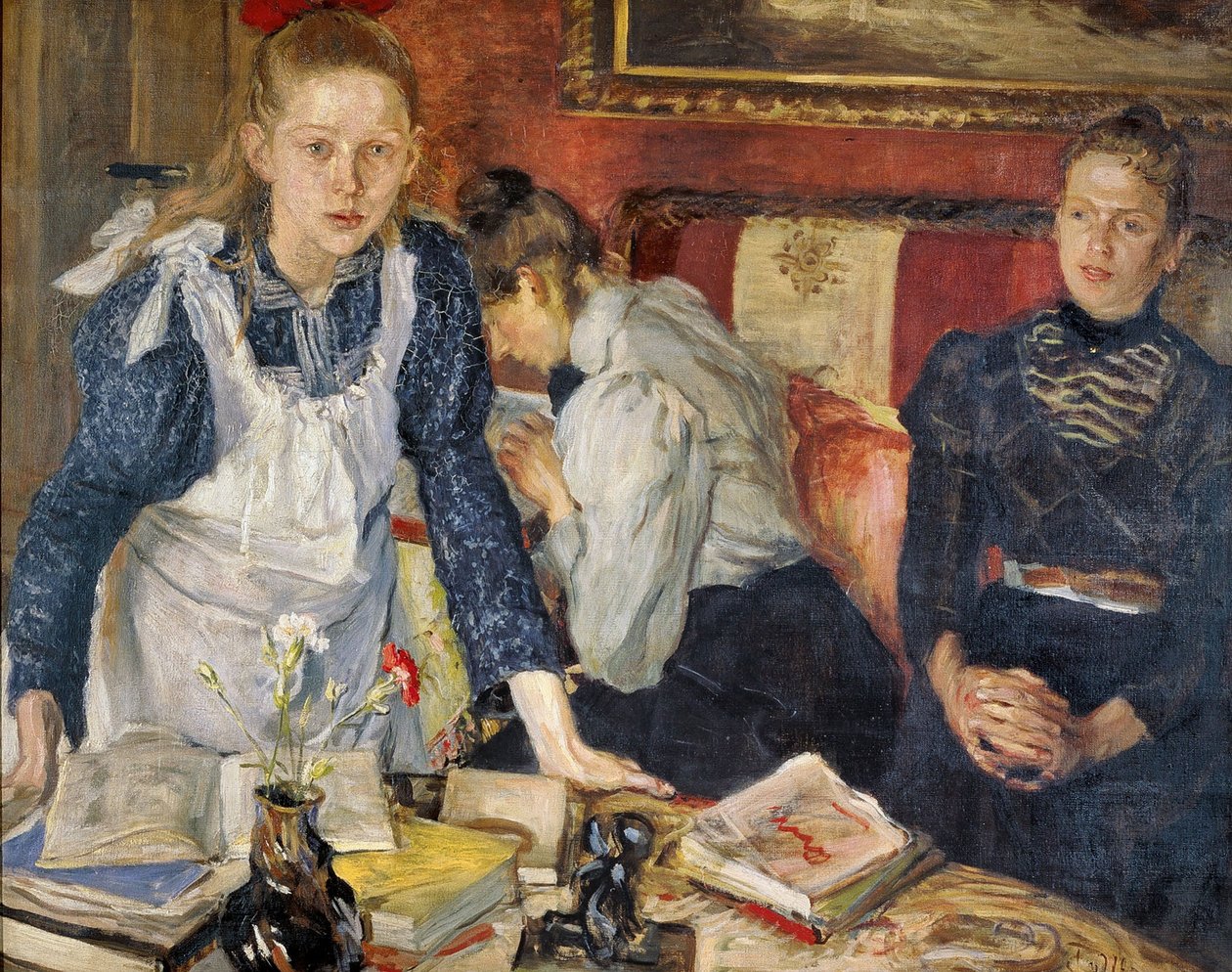 Leksjonen av Fritz von Uhde