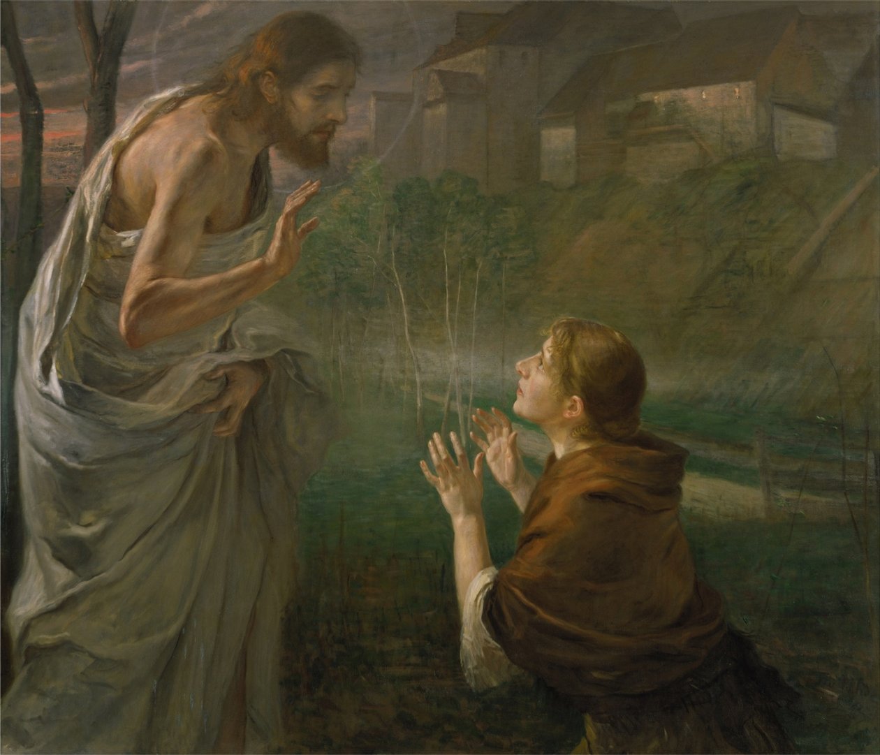 Rør meg ikke. Johannes 20:17 av Fritz von Uhde