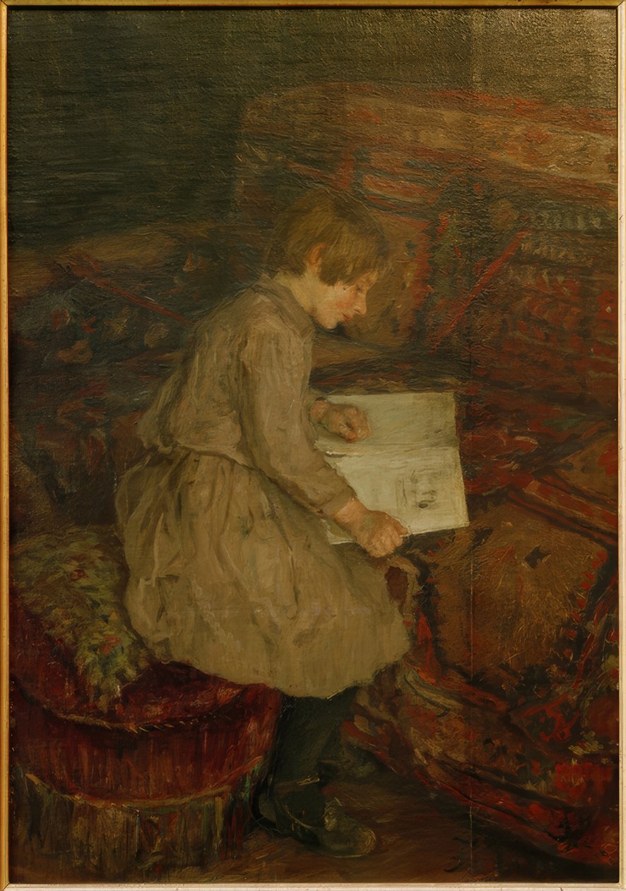 To døtre av kunstneren av Fritz von Uhde