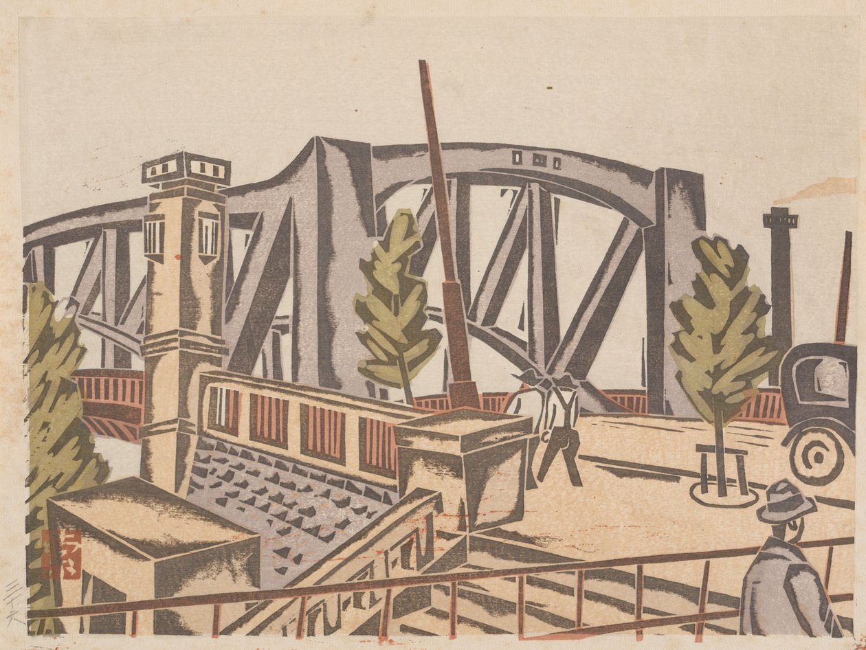 Senju-Ohashi-broen av Fukazawa Sakuichi