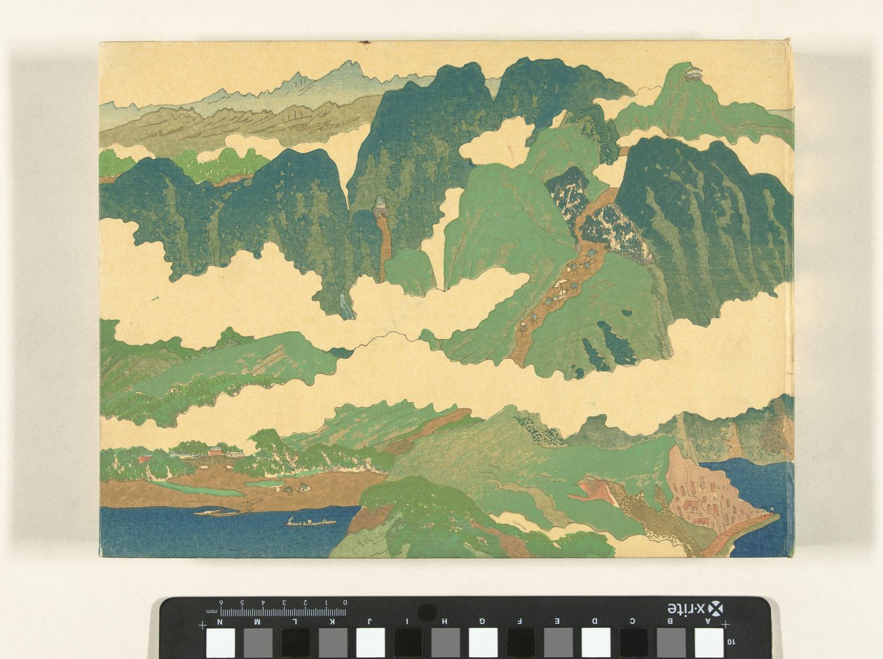 Blue River-delen Yosuko no maki (tittel på objekt) av Fukuda Bisen