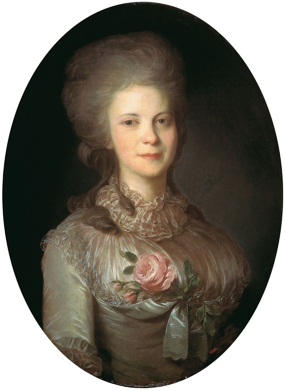 Portrett av Varvara Surovtseva av Fyodor Rokotov