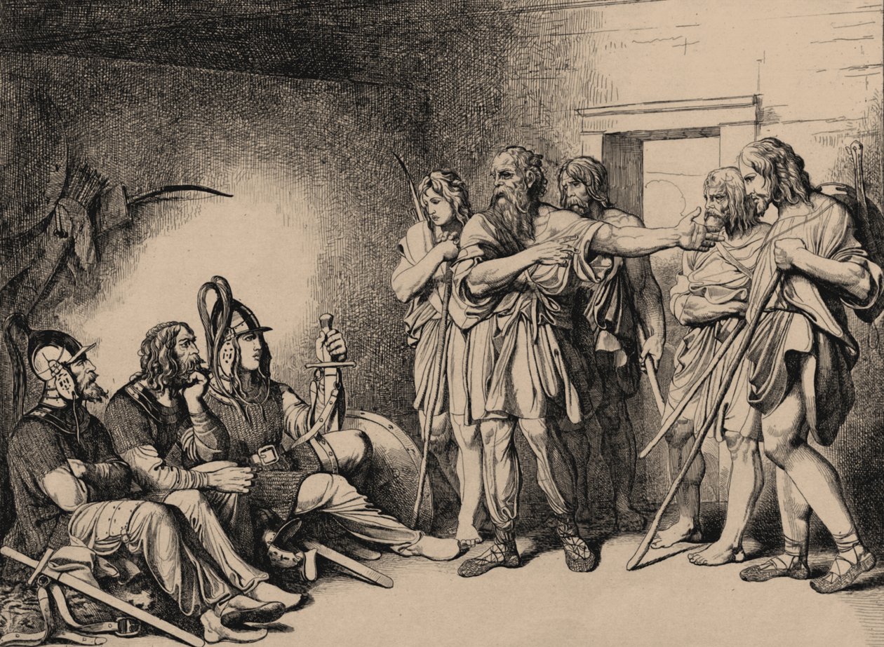 The Invitation of the Varangians, 1839 av Fyodor Antonovich Bruni