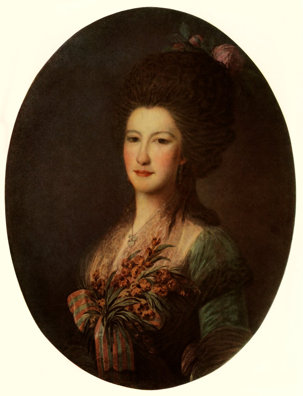 Portrett av grevinne J.V. Santi, 1785, 1965. av Fyodor Rokotov