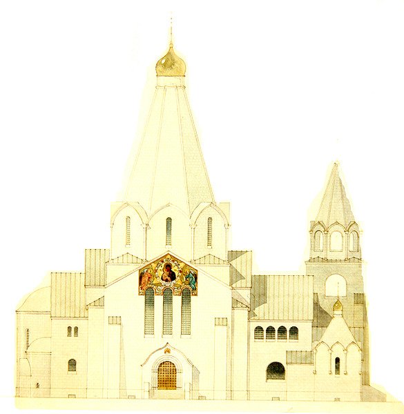 Design for kirken Balakovo av Fyodor Shekhtel