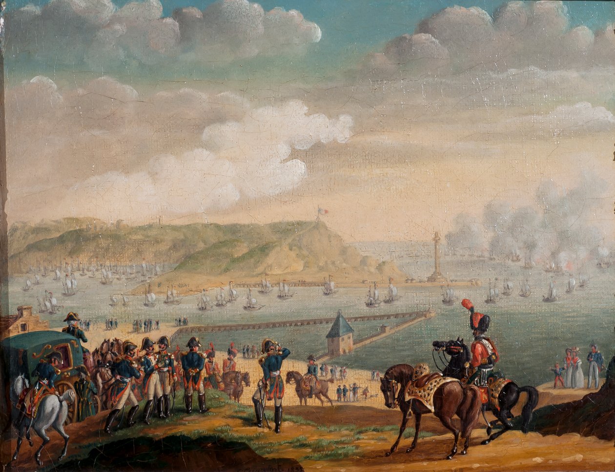 Ankomst av Napoleon til leiren Bolorgue, 1835 av G. Beaufort