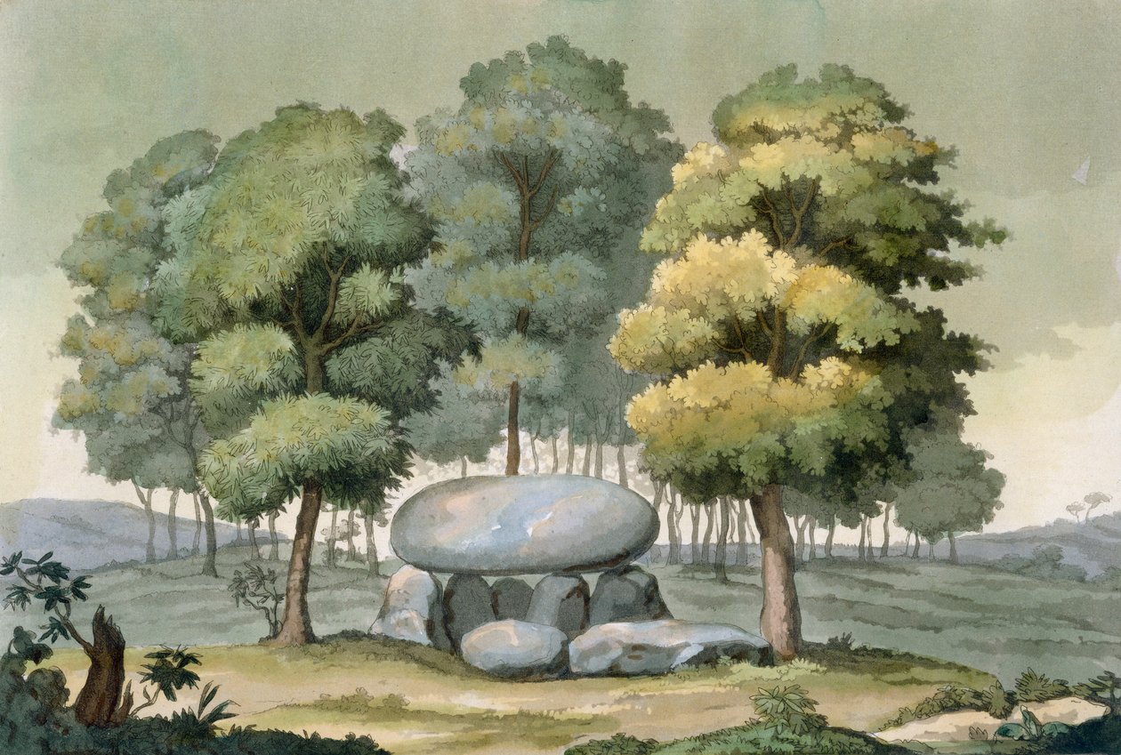 En dolmen-type passasjegrav for gallerne av G. Bramati