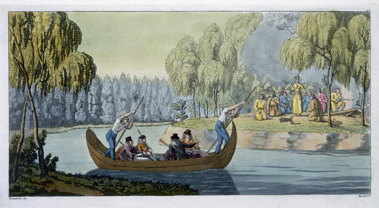 Deception of Captain Wallis av Queen Oberea, plate 45 fra 