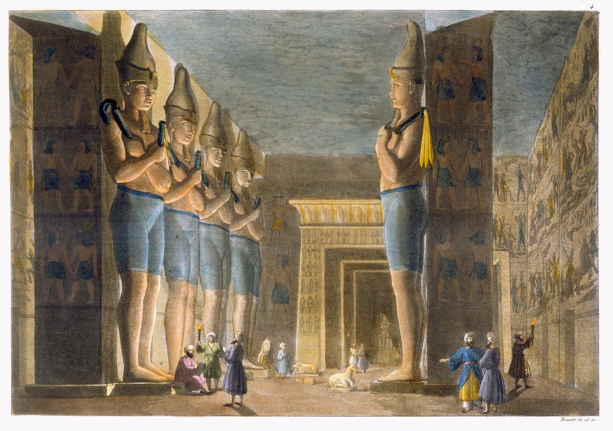Temple of Ramesses II (1279-13 BC) Abu Simbel, Egypt, plate 4 fra 