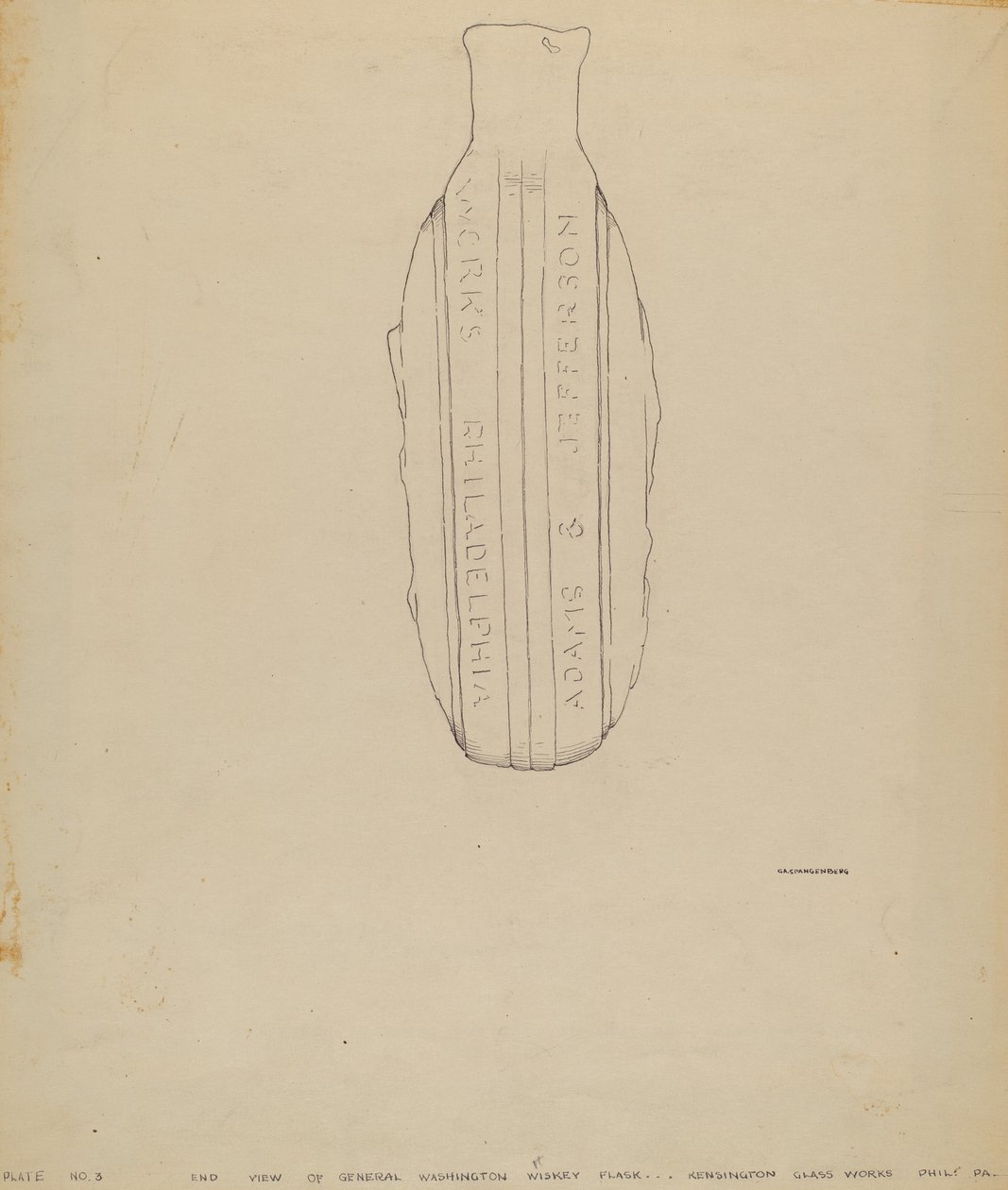 Gen. Washington Flask av G.A. Spangenberg