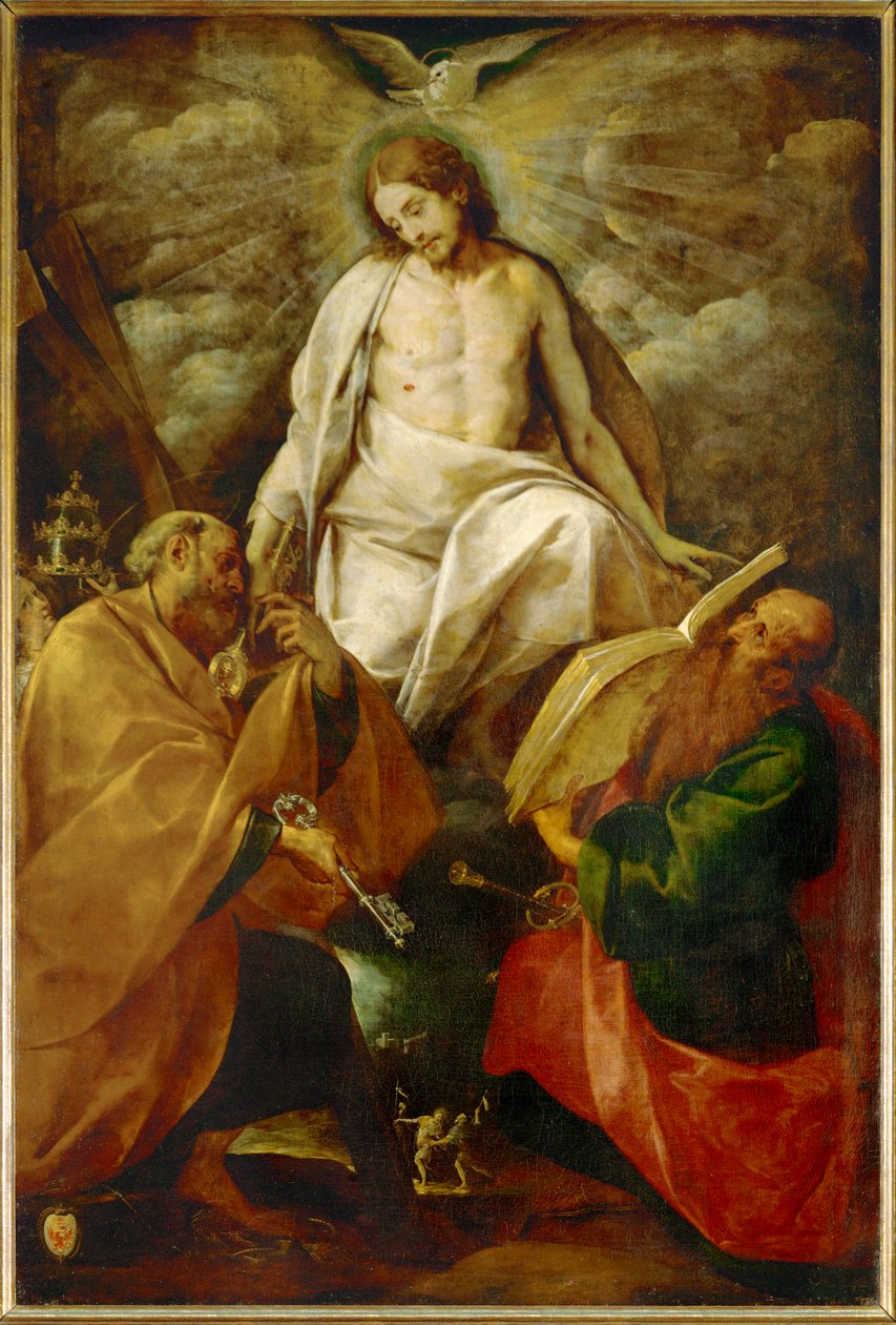 Kristus viser seg for de hellige Peter og Paulus (maleri) av G.B. & Morazzone P.(1571-1626) Crespi