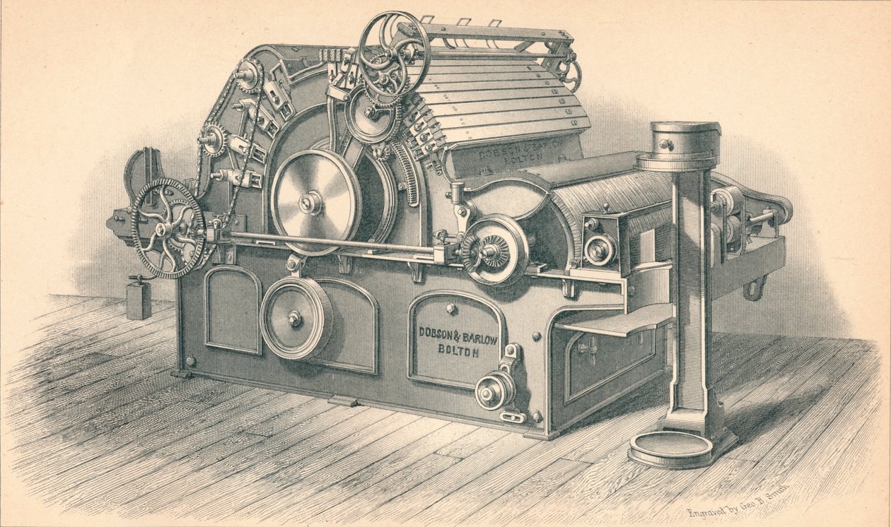 Self Stripping Carding Engine, av Dobson og Barlow Bolton