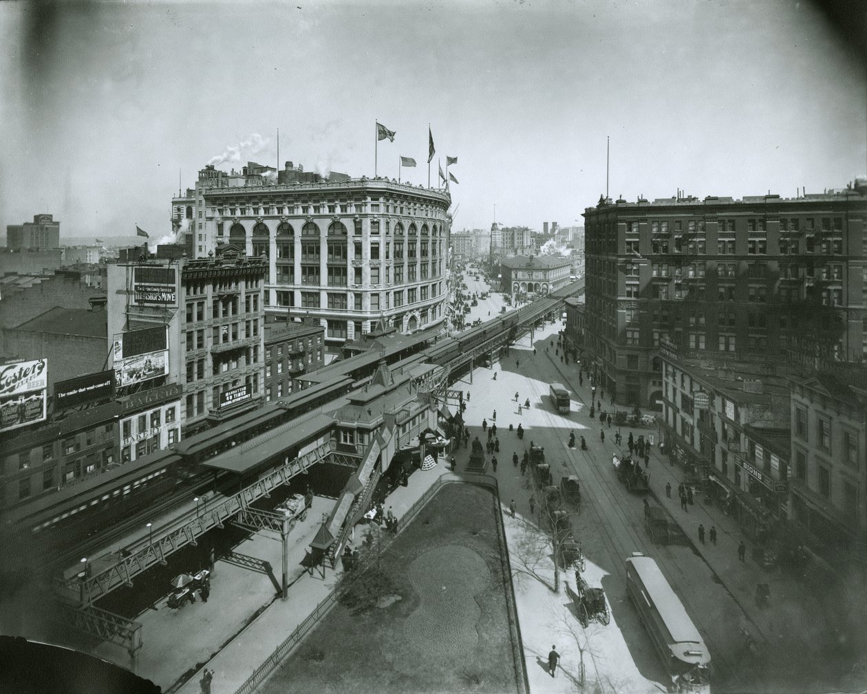 Broadway, nord fra 32nd Street, New York City av G.P. Hall und Sohn
