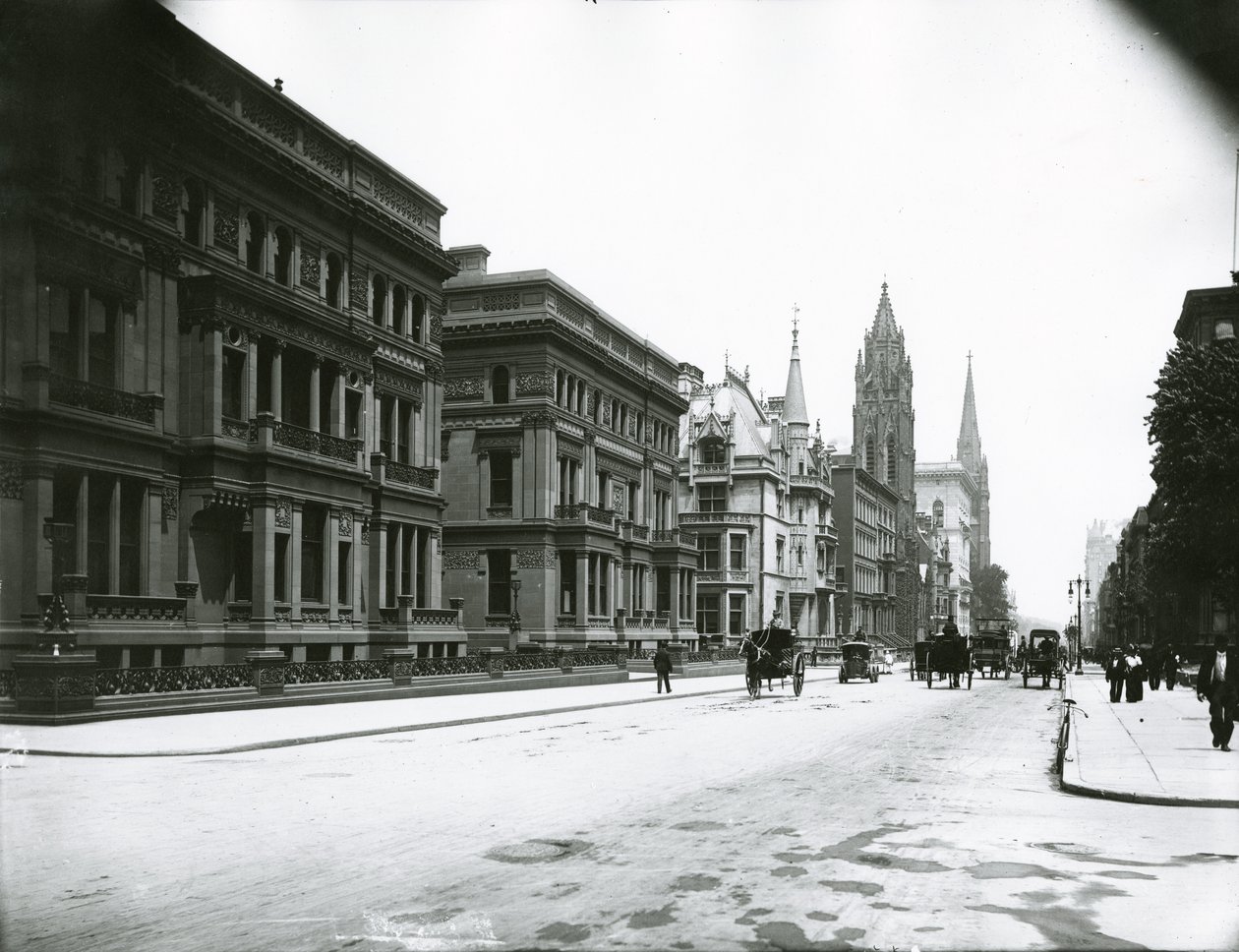 Fifth avenue ser nordover fra 49th street av G.P. Hall und Sohn