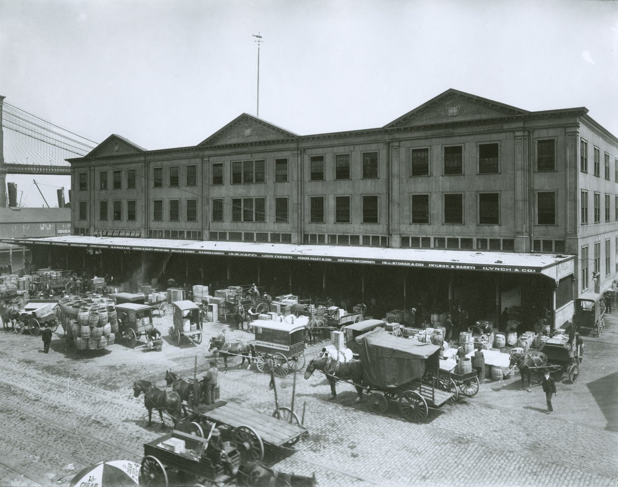 Fulton Fish Market, New York City av G.P. Hall und Sohn