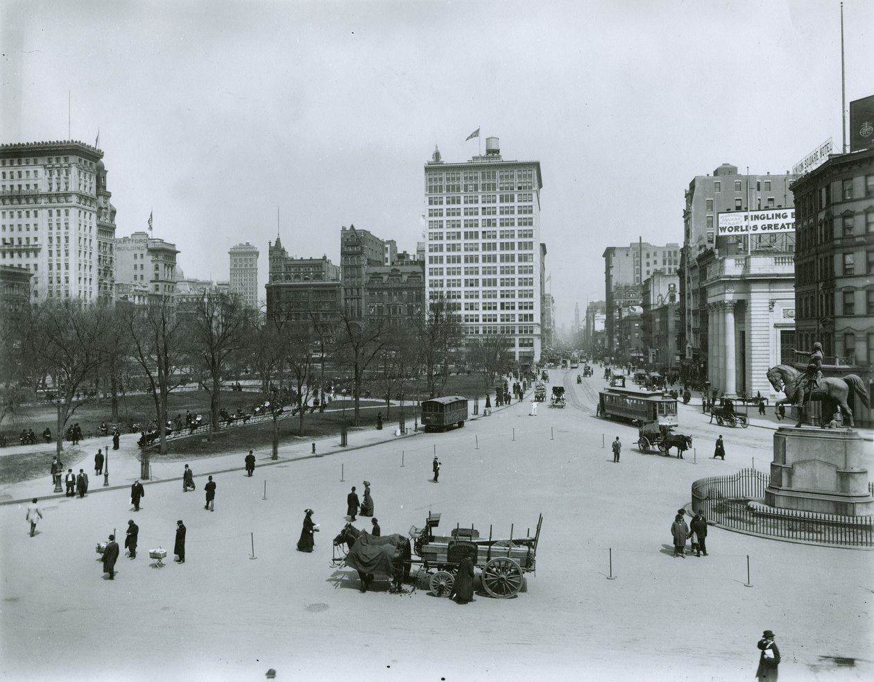 Union Square, New York City av G.P. Hall und Sohn