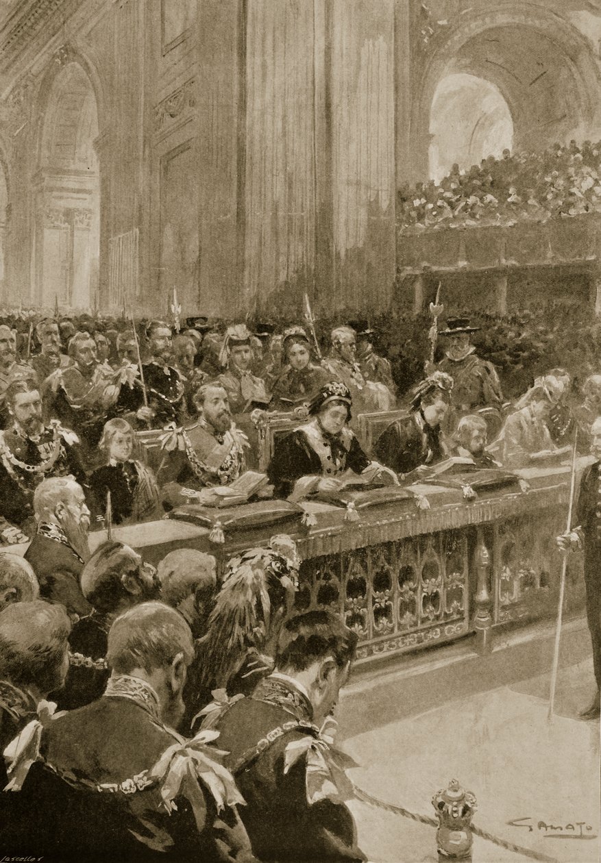 Thanksgiving Service for Recovery of the Prince of Wales, holdt i St. Paul