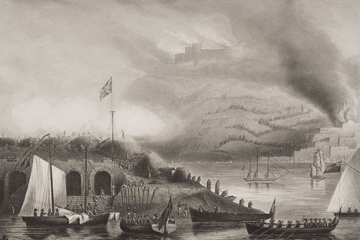 The Storming of San Sebastian, 31. august 1813, illustrasjon fra 