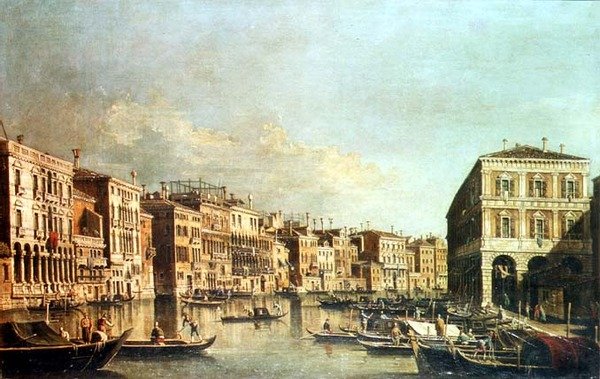 Canal Grande, Venezia av G. (Follower of A. Canaletto) Canaletto