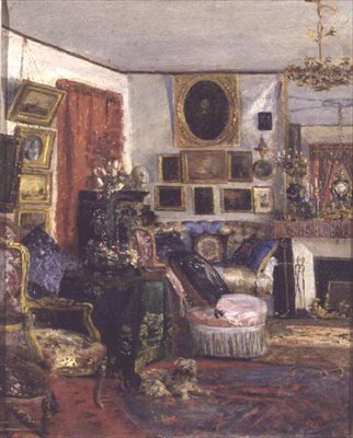 Interiørscene av G. A. Launay