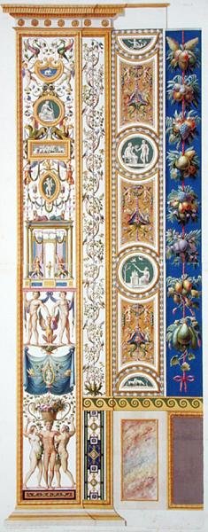 Panel fra Raphael Loggia i Vatikanet, fra 
