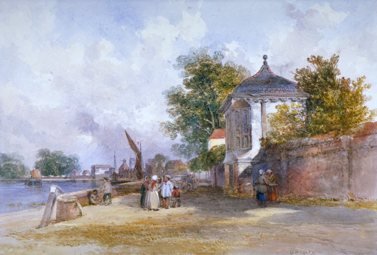 Mortlake, Richmond upon Thames, London, c1845 av G Howse