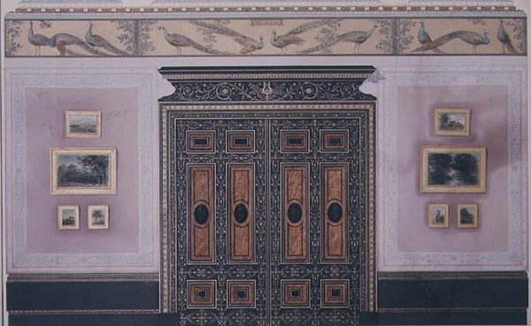Design for interiøret til No.1 Grosvenor Crescent, London av G. Hutchinson