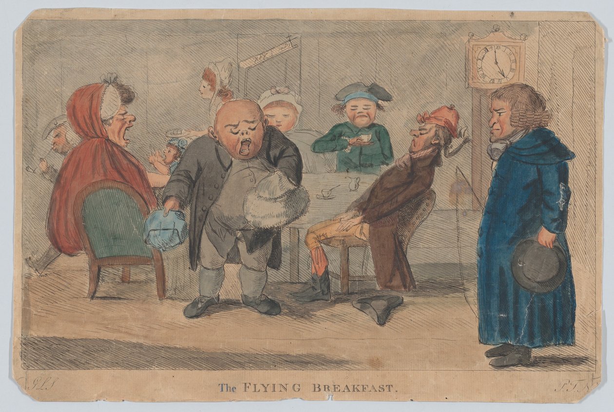The Flying Breakfast, or Content of a Night Coach, 9. mars 1792. av G L S