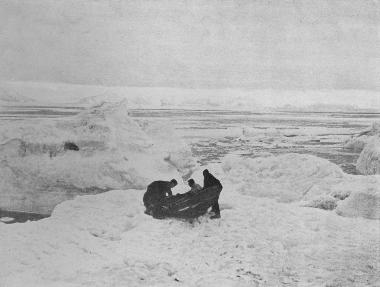 Lansering av barnevognen, c1911, 1913. av G. Murray Levick
