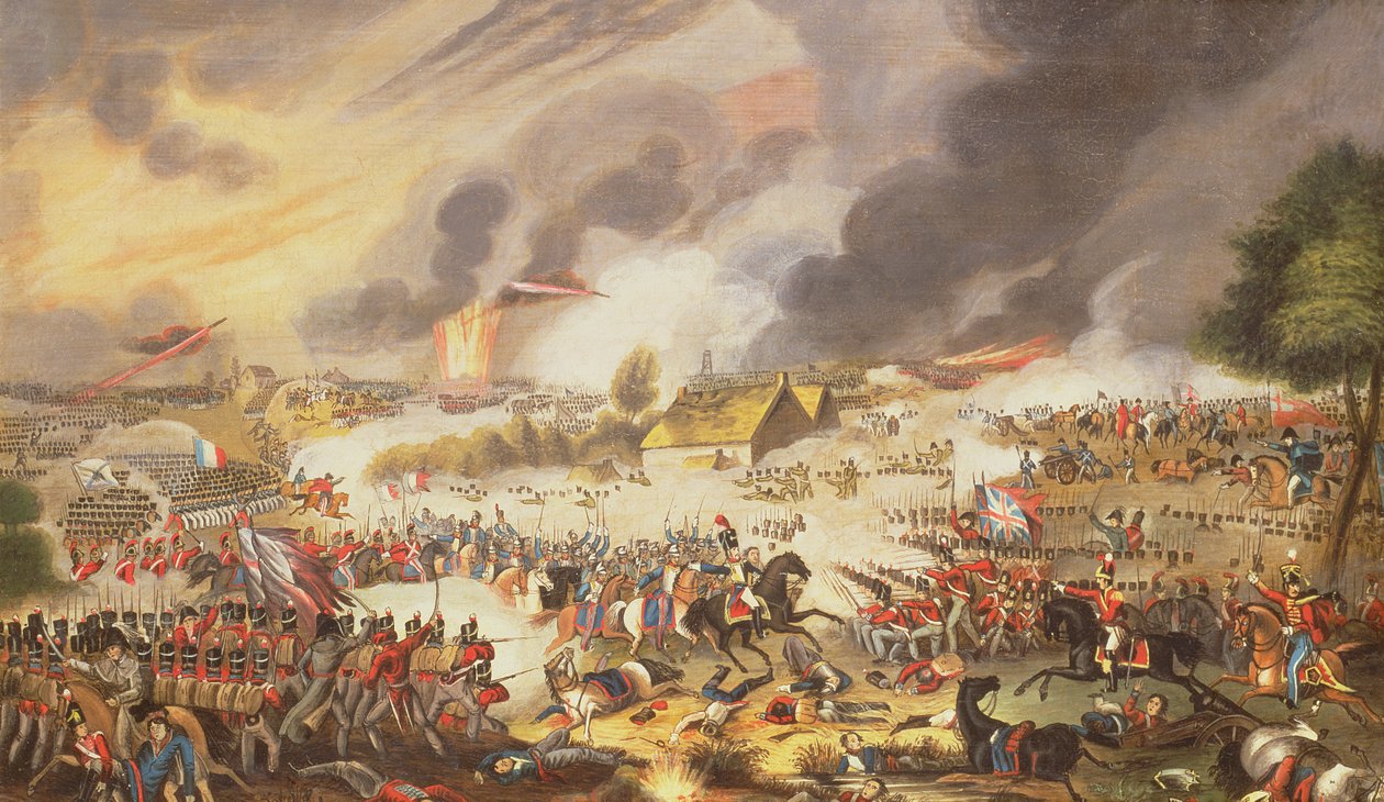 Slaget ved Waterloo, 18. juni 1815, 1842 av G. Newton