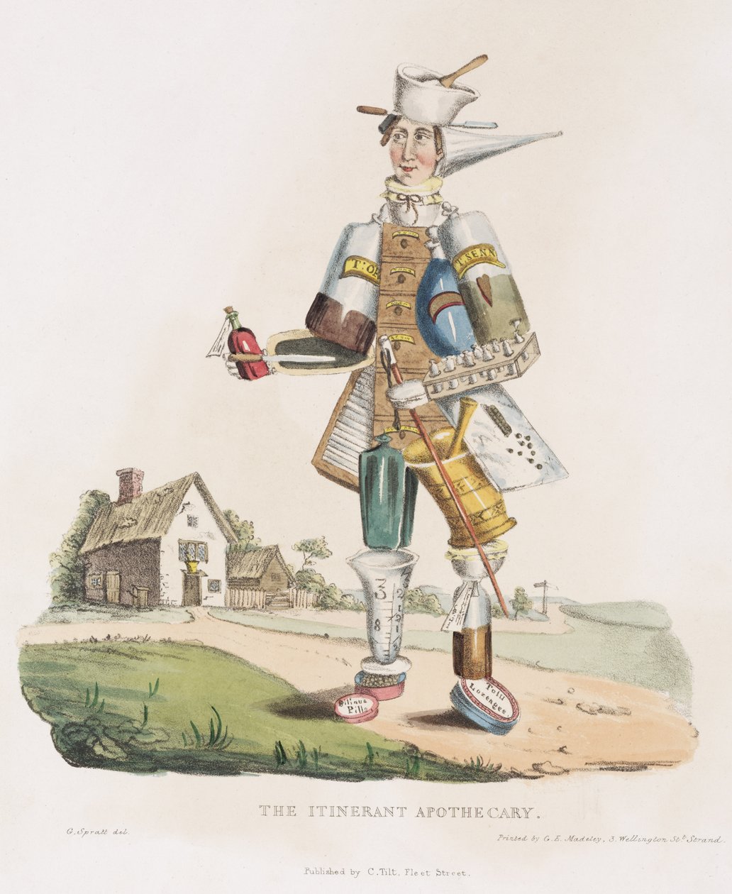 The Itinerant Apothecary, 1830 av G. Spratt