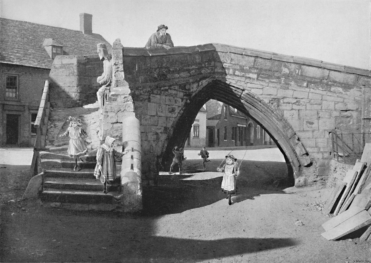 Old Bridge ved Crowland, Lincolnshire, c1896 av G. W. Wilson and Company